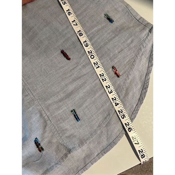 Velvet cotton embroidered blouse - Picture 7 of 8